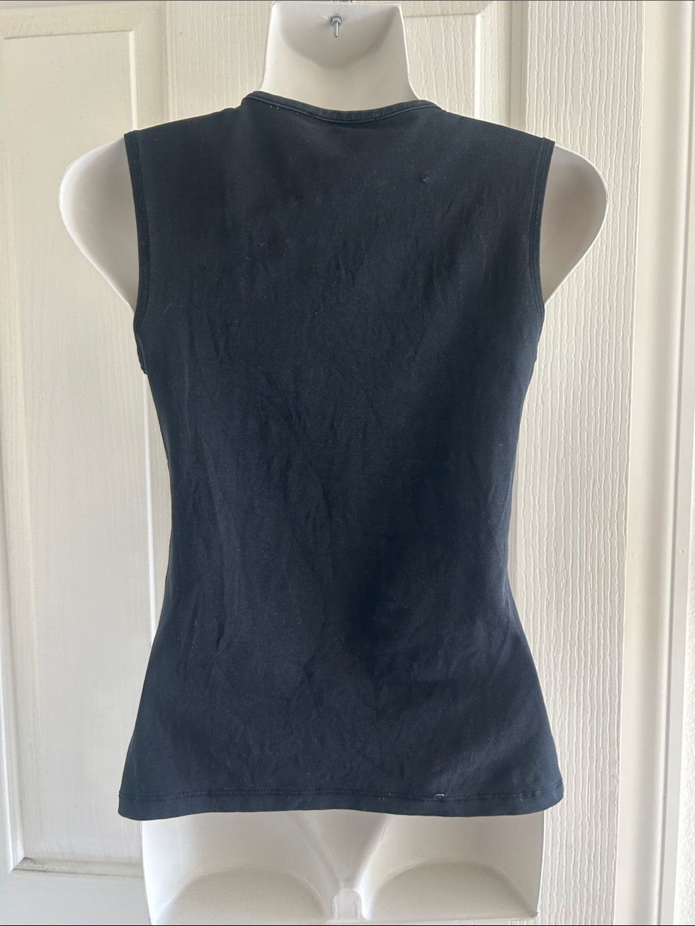 Dior Black Sleeveless Cotton Tank - Picture 2 of 5